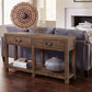 Craster Reclaimed Wood Console Table in Smoky Taupe