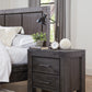 Meadow Solid Wood Two Drawer Nightstand in Graphite