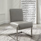 Coral Synthetic Leather Upholstered Dining Chair