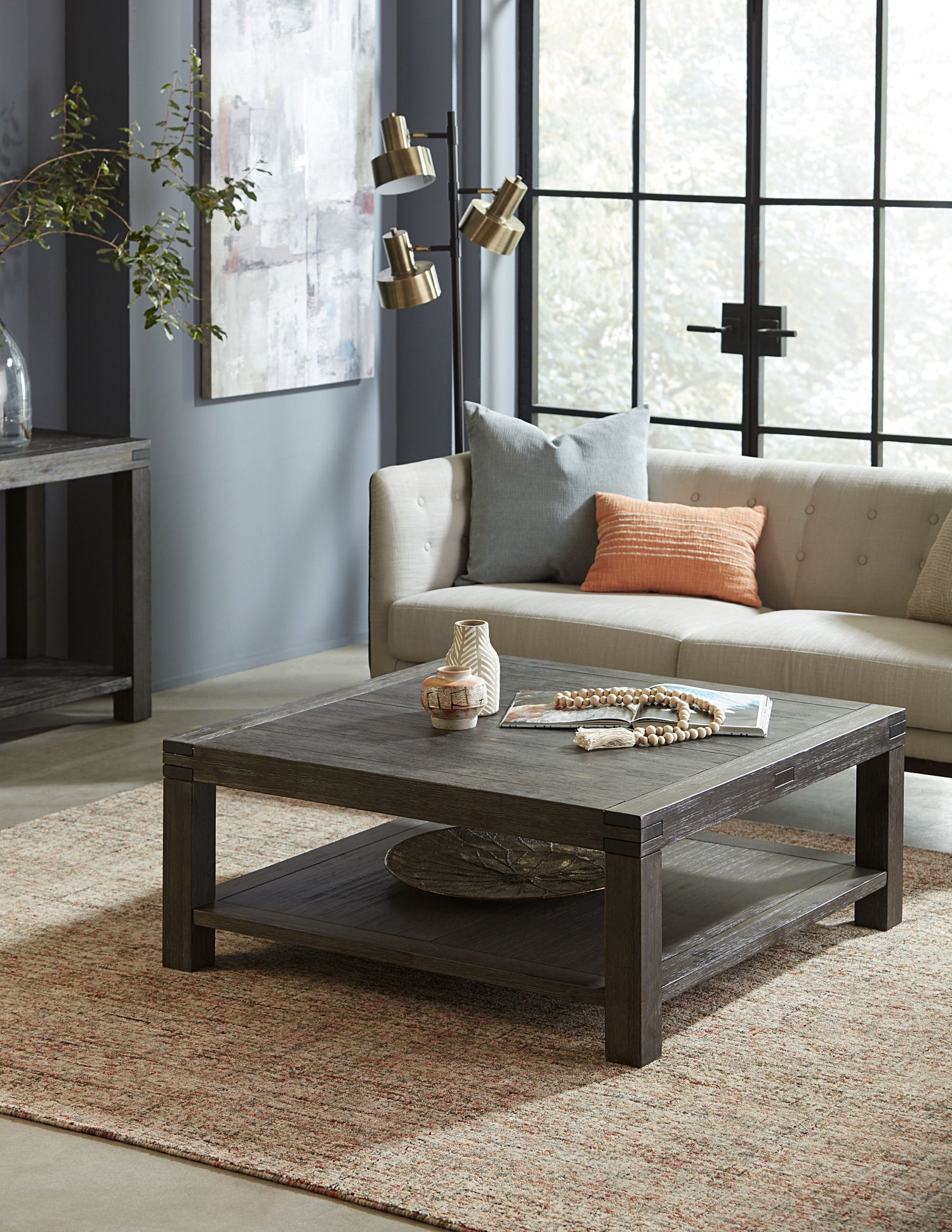 Meadow Solid Wood Coffee Table in Graphite