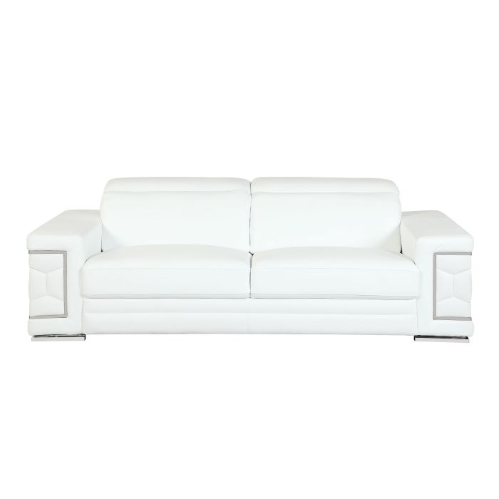 692 DivanItalia Camel Sofa with Adjustable Headrest in Top-Grain Italian Leather