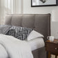 Adona California King-size Upholstered Headboard in Dolphin Linen (2026)