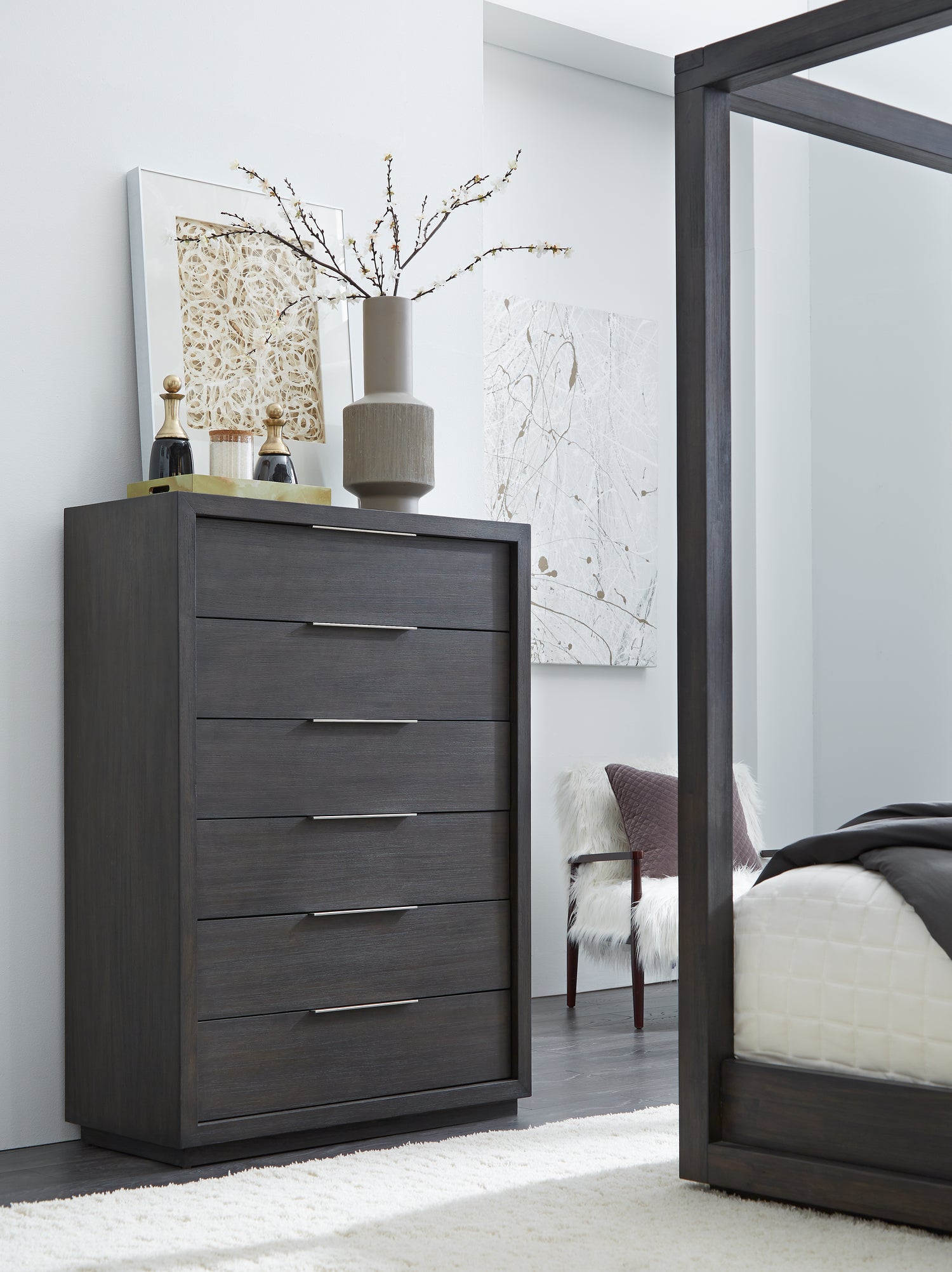 Oxford Six Drawer Chest in Basalt Grey (2024)