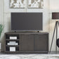 Oxford 64 inch Two Drawer Two Shelf Media Console in Basalt Grey
