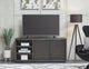 Oxford 64 inch Two Drawer Two Shelf Media Console in Basalt Grey