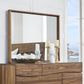 Ocean Solid Wood Floating Glass Mirror in Natural Sengon