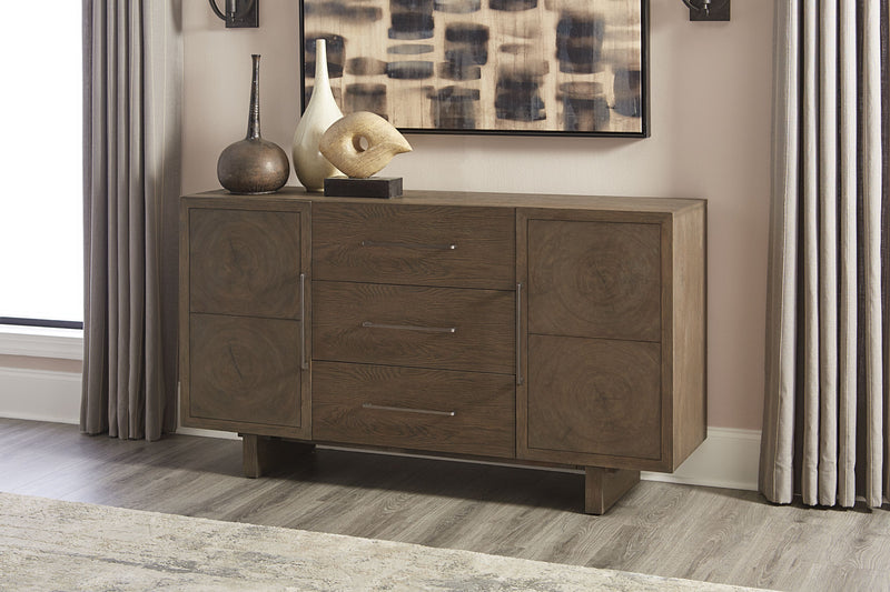 Oakland Three-Drawer Sideboard in Brunette