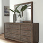 Melbourne Beveled Glass Mirror in Dark Pine