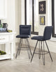 Demi Hairpin Leg Swivel Bar Stool in Cobalt
