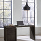 Oxford Single Pedestal Desk in Basalt Grey