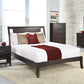 Nevis Twin Size Low Profile Sleigh Bed in Espresso