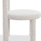 Addison Modern Dining Chair in Cotton Ball Boucle