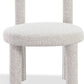 Addison Modern Dining Chair in Cotton Ball Boucle