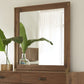 Adler Beveled Glass Mirror in Natural Walnut