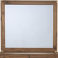 Adler Beveled Glass Mirror in Natural Walnut
