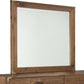 Adler Beveled Glass Mirror in Natural Walnut