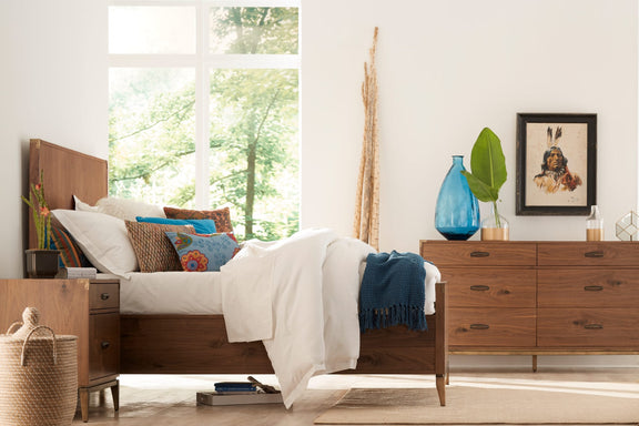 Adler Six Drawer Dresser in Natural Walnut (2024)