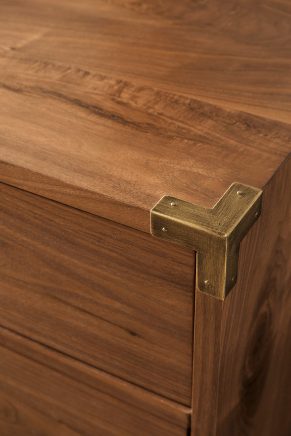 Adler Six Drawer Dresser in Natural Walnut (2024)