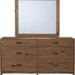 Adler Six Drawer Dresser in Natural Walnut (2024)