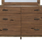 Adler Six Drawer Dresser in Natural Walnut (2024)