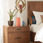 Adler Two Drawer Nightstand in Natural Walnut