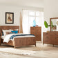 Adler Queen-size Panel Bed in Natural Walnut