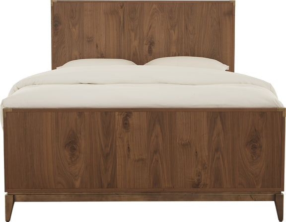 Adler Queen-size Panel Bed in Natural Walnut