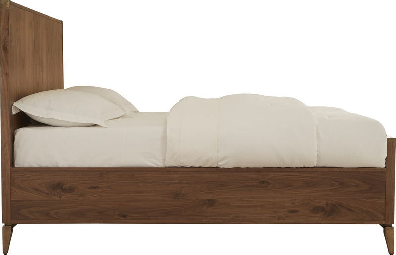 Adler Queen-size Panel Bed in Natural Walnut