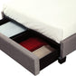 Adona King-Size Upholstered Storage Bed in Dolphin Linen (2026)