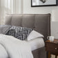 Adona Full-size Upholstered Headboard in Dolphin Linen (2026)