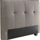 Adona King-size Upholstered Headboard in Dolphin Linen (2026)