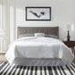 Adona California King-Size Upholstered Platform Bed in Dolphin Linen (2026)