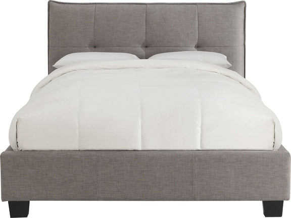 Adona Full-Size Upholstered Platform Bed in Dolphin Linen (2026)
