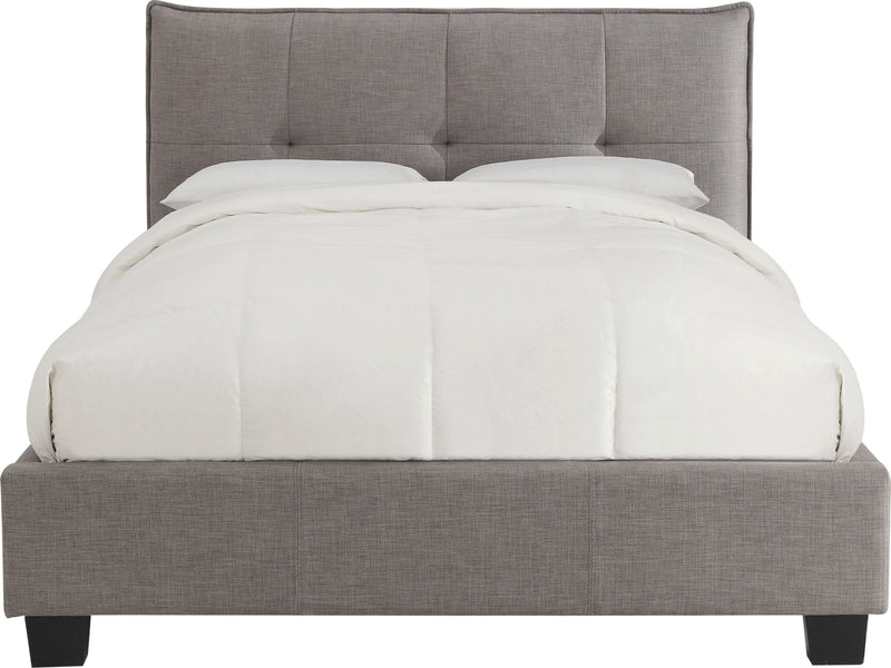 Adona Full-Size Upholstered Platform Bed in Dolphin Linen (2026)