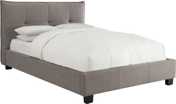 Adona California King-Size Upholstered Platform Bed in Dolphin Linen (2026)