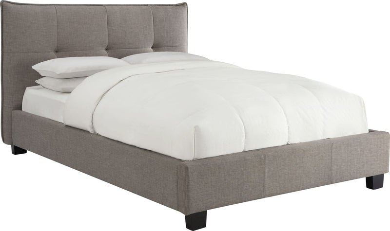 Adona Queen-Size Upholstered Platform Bed in Dolphin Linen (2026)