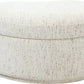 Afra Fully Upholstered Storage Ottoman in Chinchilla