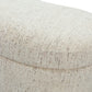Afra Fully Upholstered Storage Ottoman in Chinchilla