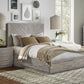 Alexandra Queen-Size Solid Wood Storage Bed in Rustic Latte