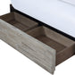 Alexandra Queen-Size Solid Wood Storage Bed in Rustic Latte
