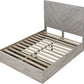 Alexandra Queen-Size Solid Wood Storage Bed in Rustic Latte