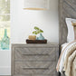 Alexandra Solid Wood Two Drawer Nightstand in Rustic Latte