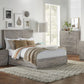 Alexandra Solid Wood Two Drawer Nightstand in Rustic Latte