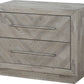 Alexandra Solid Wood Two Drawer Nightstand in Rustic Latte