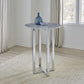 Amalfi 32 inch Round Carrara Marble Top Bar Table