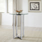 Amalfi 32 inch Round Glass Top Bar Table