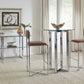 Amalfi 32 inch Round Glass Top Bar Table