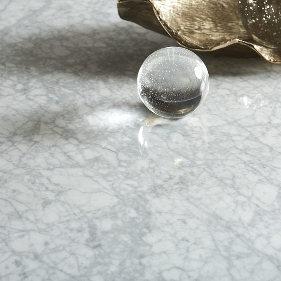 Amalfi 48 inch Round Carrara Marble Top Counter Table