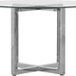 Amalfi 48 inch Round Glass Top Dining Table