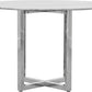 Amalfi 54 inch Round Carrara Marble Top Counter Table